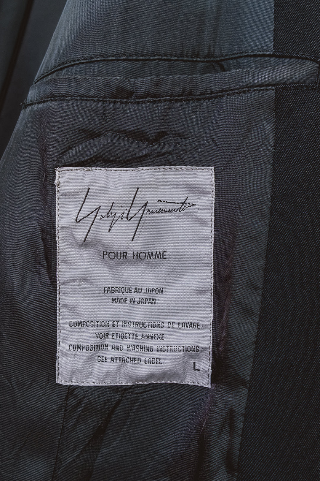Yohji Yamamoto pour homme
